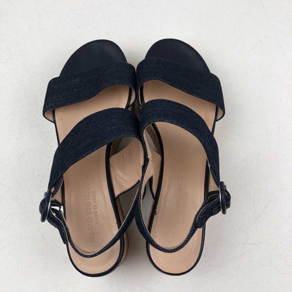 Club Monaco Florin Platform Denim Sandals - Picture 5 of 8